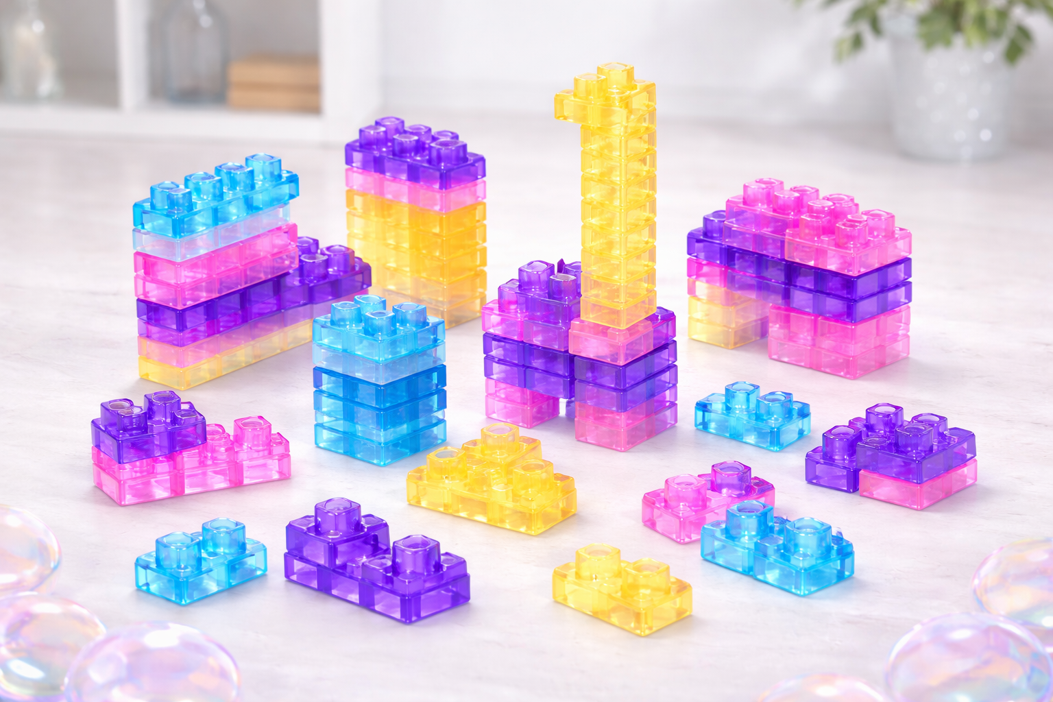 Gummy Blocks – Soft Building Blocks for Toddlers & Kids (40pc)
