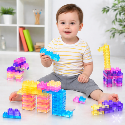 Gummy Blocks – Soft Building Blocks for Toddlers & Kids (40pc)